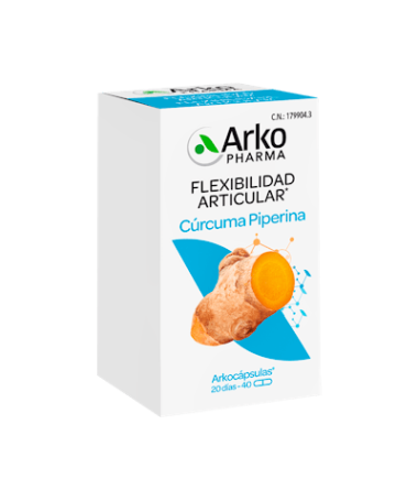 ARKOCAPSULAS CURCUMA BIO 40 CAPSULAS – foto del producto curcuma arkocapsulas bio