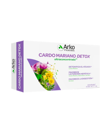 ARKOFLUIDO CARDO MARIANO 20 VIALES 15ML – foto del producto cardo mariano obtenido