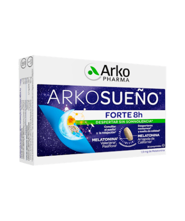ARKORELAX SUEÑO FORTE 8H 30 COMP BICAPA – foto del producto extracto parte aérea