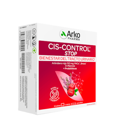 CIS-CONTROL STOP 10 SOBRES + 5 STICKS – foto del producto cada cis control