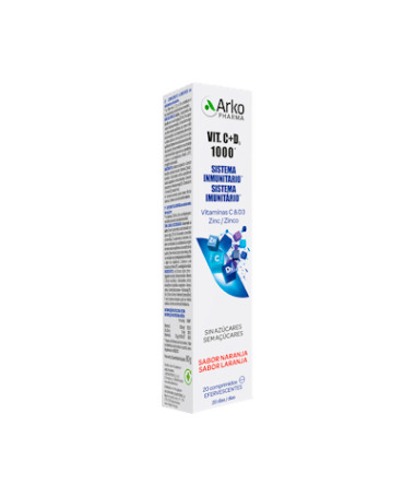 VITAMINA C & D3 1000 20 COMP – foto del producto cada vitamina 1000