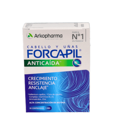 FORCAPIL ANTICAIDA CABELLO 30 CAPSULAS – foto del producto cabello forcapil anticaida