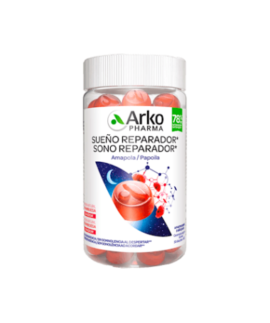 ARKOPHARMA SUEÑO REPAR GUMMIES 60 CARAME – foto del producto cada arkopharma sueño