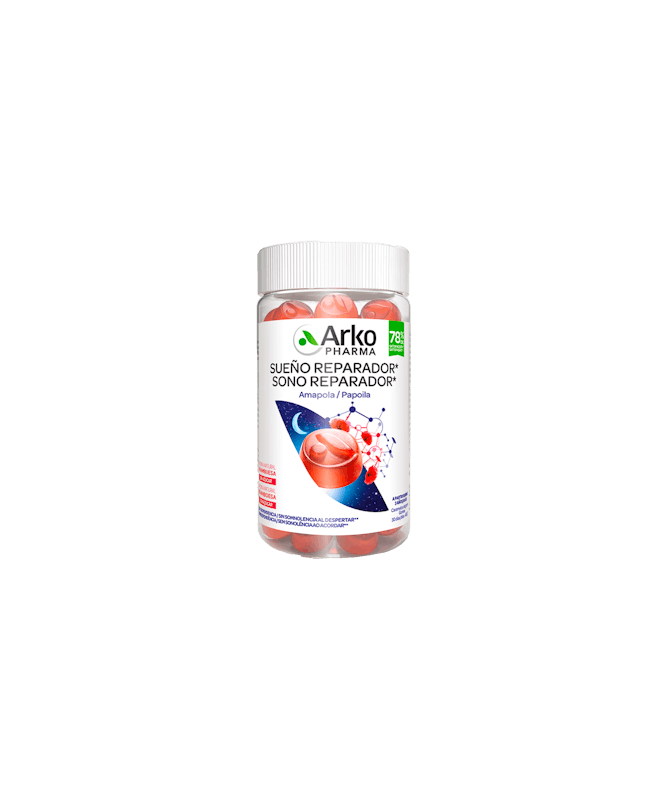 ARKOPHARMA SUEÑO REPAR GUMMIES 60 CARAME – foto del producto cada arkopharma sueño