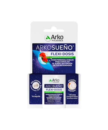 ARKOSUEÑO FLEXI DOSIS 60 COMP SUBLIN – foto del producto arkosueño flexi dosis