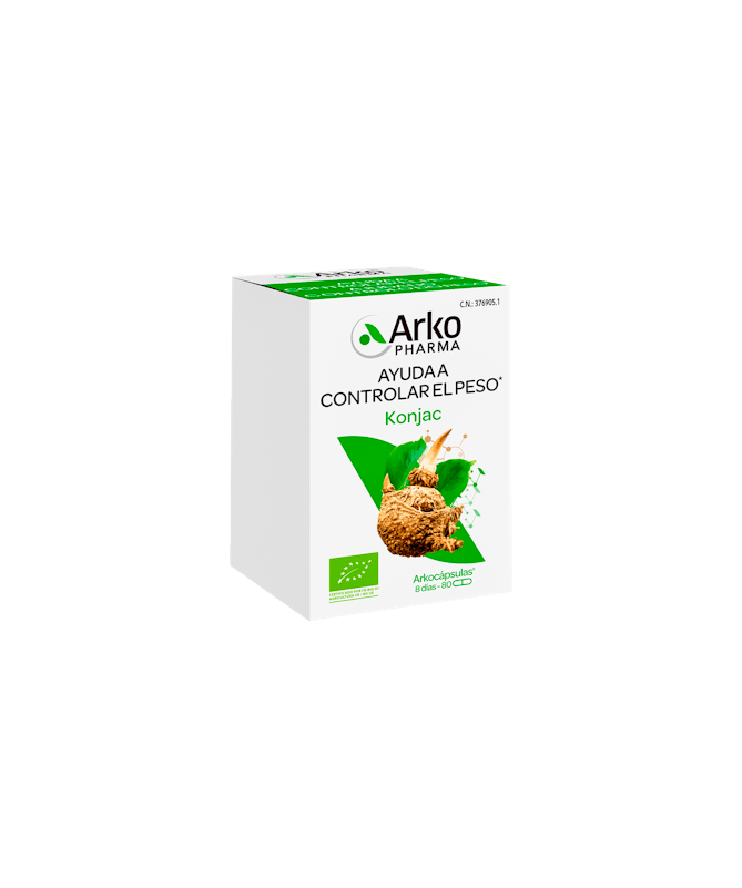 GLUCOMANANO ARKOPHARMA 80 CAPSULAS – foto del producto cada glucomanano arkopharma