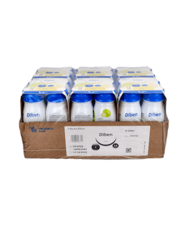 DIBEN DRINK VAINILLA 24 BOTELLAS 200 ML – foto del producto diben drink vainilla