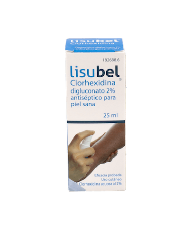 LISUBEL CLORHEXIDINA 2 % SPRAY 25 ML – foto del producto cada lisubel clorhexidina
