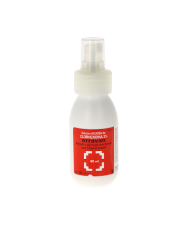 ORRAVAN CLORHEXIDINA 2% SOL ACUOSA 60 ML – foto del producto orravan clorhexidina sol