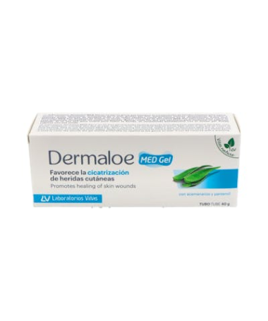DERMALOE MED GEL CICATRIZACION HERIDA 40 – foto del producto sodio gel aloe