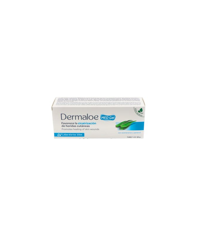 DERMALOE MED GEL CICATRIZACION HERIDA 40 – foto del producto sodio gel aloe