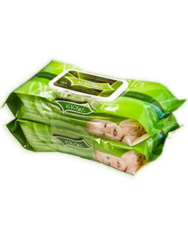 TOALLITAS HUMEDAS VIVITAS INFANTILES 80U – foto del producto cada toallitas humedas