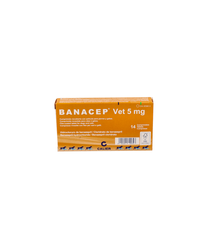 BANACEP VET 5 MG 14 COMP CALIER – foto del producto cada banacep vet BANACEP VET 5 MG 14 COMP CALIER – foto del producto cada banacep vet