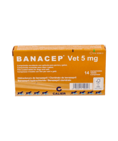 BANACEP VET 5 MG 14 COMP CALIER – foto del producto cada banacep vet