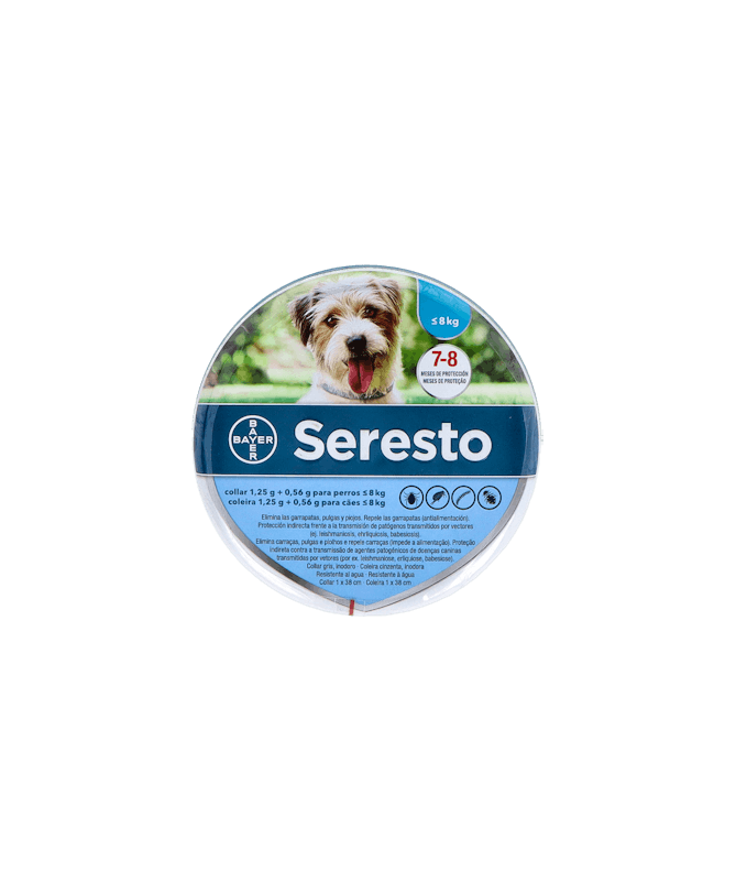 SERESTO COLLAR PERROS PEQUEÑOS BAYER – foto del producto cada seresto collar
