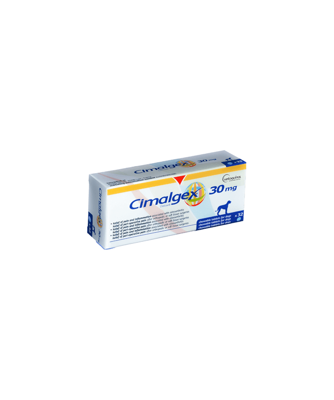 CIMALGEX 30 MG 32COMP VETOQUINOL – foto del producto cada cimalgex 32comp