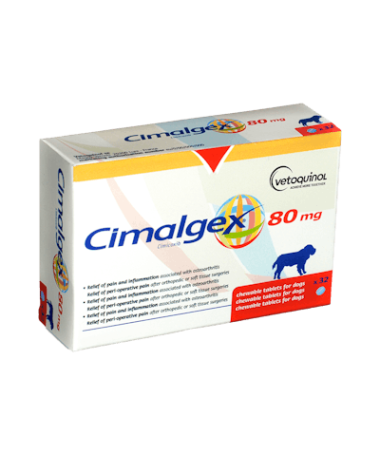 CIMALGEX 80 MG 32COMP VETOQUINOL – foto del producto cada cimalgex 32comp