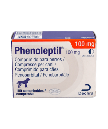 PHENOLEPTIL PERROS 100MG 100COMP DECHRA – foto del producto cada phenoleptil perros