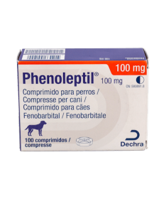 PHENOLEPTIL PERROS 100MG 100COMP DECHRA – foto del producto cada phenoleptil perros