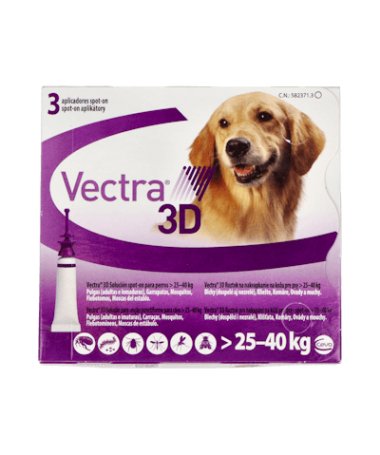 VECTRA PERROS 3D 25-40 KG 3 PIP CEVA – foto del producto cada vectra perros