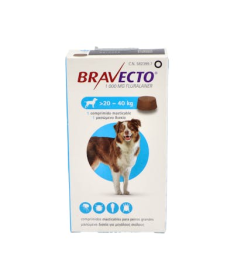 BRAVECTO PERROS 1000MG 20-40KG 1CP MSD – foto del producto cada bravecto perros
