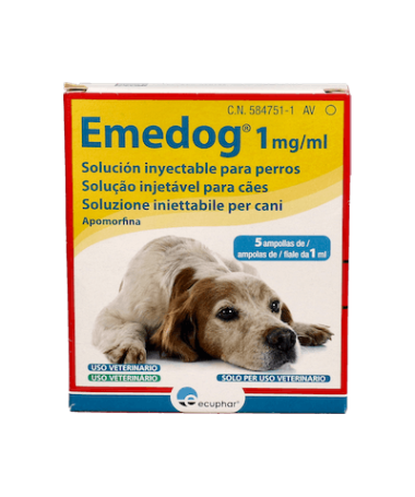 EMEDOG 1 MG/ML PERROS 5 AMP DOMES PHAMA – foto del producto cada emedog perros