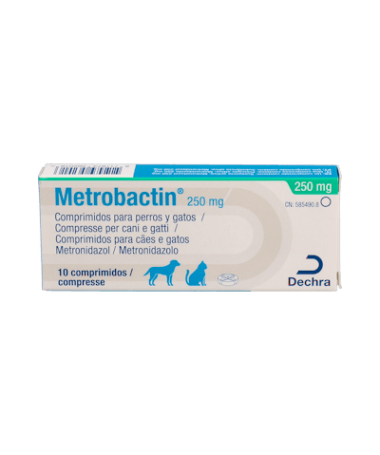 METROBACTIN 250 MG 10 COMP DECHRA – foto del producto cada metrobactin 250
