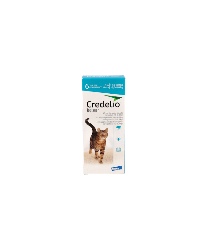 CREDELIO GATO 48MG 2-8KG 6CP ELANCO – foto del producto cada credelio gato