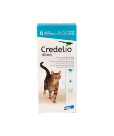 CREDELIO GATO 48MG 2-8KG 6CP ELANCO – foto del producto cada credelio gato