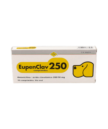 EUPENCLAV 250 MG 10 COMP FATRO – foto del producto cada eupenclav 250