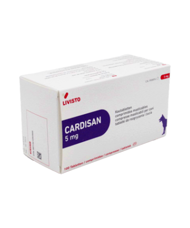CARDISAN 5 MG 100 COMPR LIVISTO – foto del producto cada cardisan 100