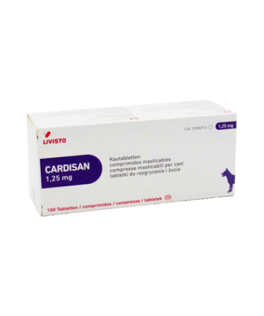 CARDISAN 1.25 MG 100 COMPR LIVISTO – foto del producto cada cardisan 100