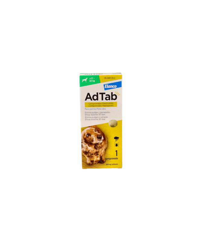 ADTAB PERRO 450MG 1 CP MAST ELANCO – foto del producto cada adtab perro