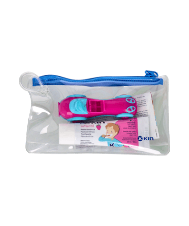CEPILLO KIN INFANTIL VIAJE COCHE+PASTA – foto del producto cada cepillo kin