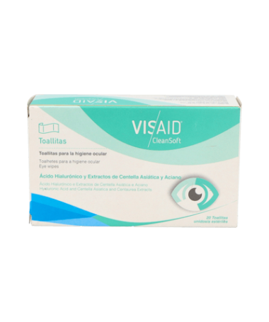 VISAID CLEANSOFT 20 TOALLITAS – foto del producto cada visaid cleansoft