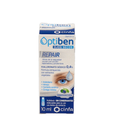 OPTIBEN OJOS SECOS REPAIR FRASCO 10 ML – foto del producto agua destilada sódico