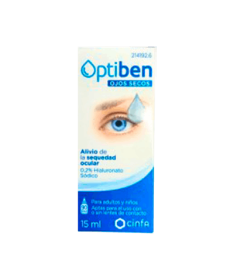 OPTIBEN OJOS SECOS GOTAS 15ML – foto del producto cada optiben ojos