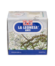 LA LEONESA ANIS 10 BOLSITAS – foto del producto anisum anis tratamiento