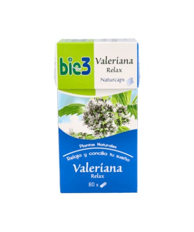 BIE 3 VALERIANA RELAX 80 CAPSULAS – foto del producto bie valeriana relax