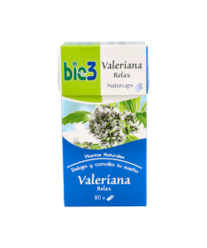 BIE 3 VALERIANA RELAX 80 CAPSULAS – foto del producto bie valeriana relax