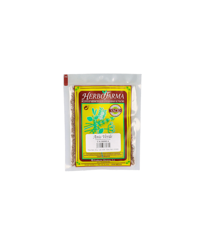 ANIS VERDE HERBOFARMA AL VACIO 50G – foto del producto anisum anis verde