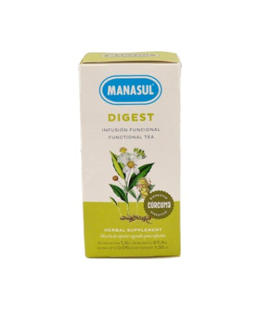 MANASUL DIGEST CURCUMA 25 FILTROS – foto del producto cada manasul digest