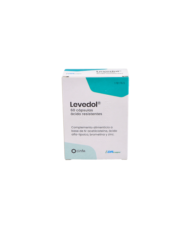 LEVEDOL 60 CAPSULAS – foto del producto levedol capsulas sensibles