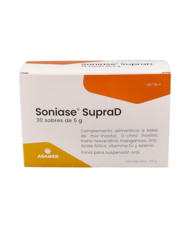 SONIASE SUPRA D 30 SOBRES – foto del producto cada soniase supra