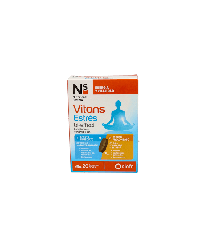 NS VITANS ESTRES BI-EFFECT 20 COMP BICAP – foto del producto vitans estres effect NS VITANS ESTRES BI-EFFECT 20 COMP BICAP – foto del producto vitans estres effect