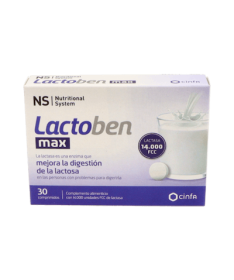 NS LACTOBEN MAX 30 COMPRIMIDOS – foto del producto lactoben max comprimidos