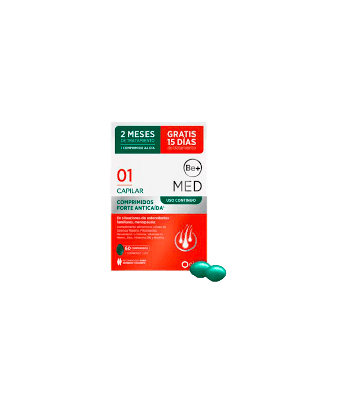 BE+MED CAPILAR USO CONTINUO FORTE 60C – foto del producto med capilar uso