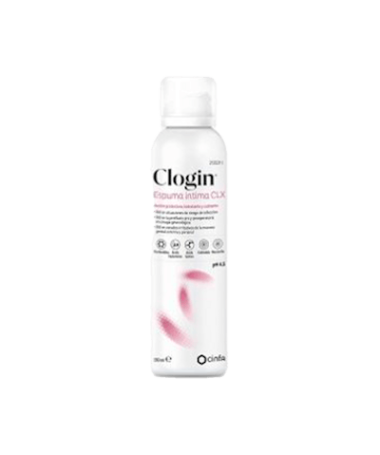 CLOGIN ESPUMA INTIMA CLX 150 ML – foto del producto cada clogin espuma