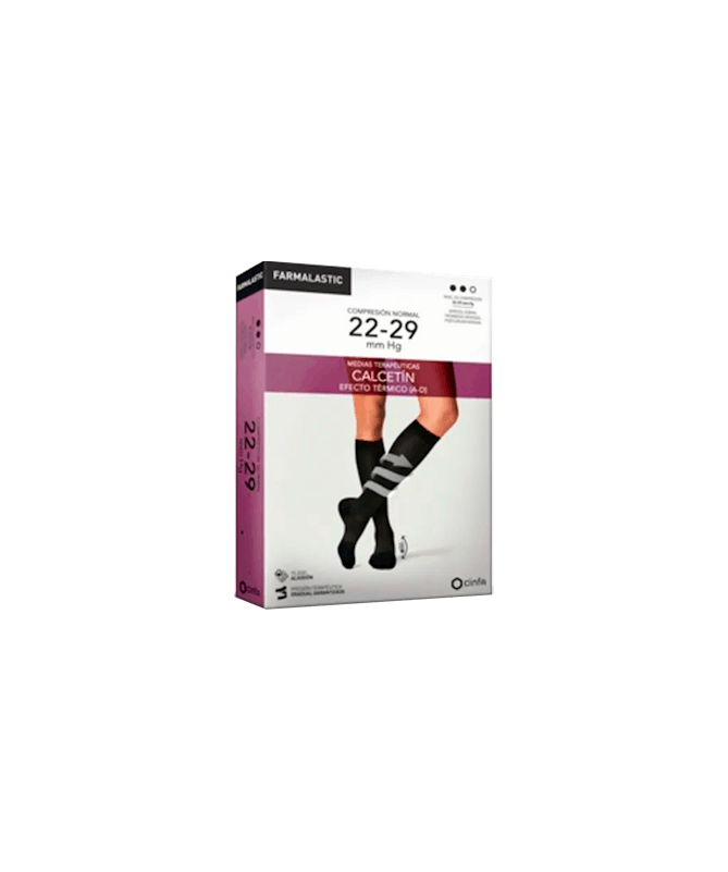 CALCETIN EF TERMICO 22-29 MMHG NEGRO M – foto del producto cada calcetin termico