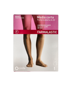 MEDIA CORTA FARMALASTIC FUERTE PEQUEÑA – foto del producto media corta farmalastic
